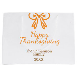 Orangens armbågsretro happy thanksgiving lägg till