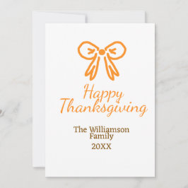 Orangens armbågsretro happy thanksgiving lägg till inbjudningar