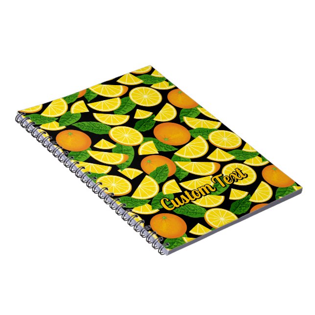 Orangens bakgrund anteckningsbok (Högra Sidan)