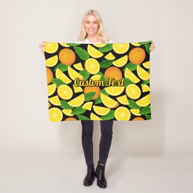 Orangens bakgrund fleecefilt (På plats)