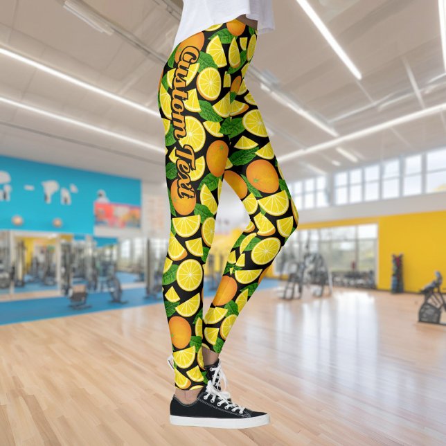 Orangens bakgrund leggings (Skapare uppladdad)