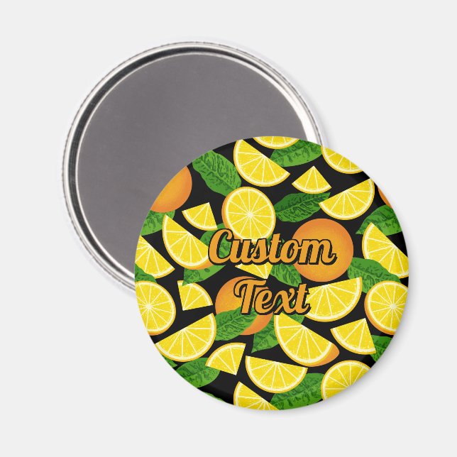 Orangens bakgrund magnet (Front/Back)