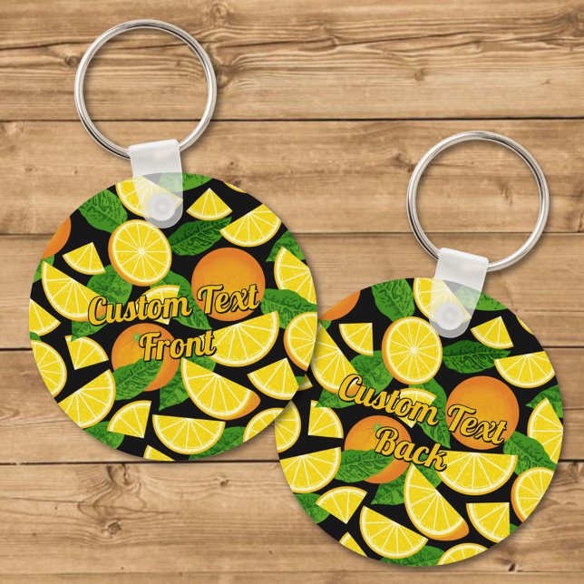 Orangens bakgrund nyckelring (Skapare uppladdad)