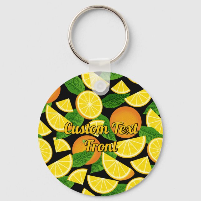 Orangens bakgrund nyckelring (Framsida)