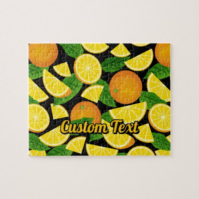 Orangens bakgrund pussel (Horisontell)