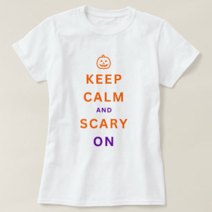 Orangens Behålla Lugn och scenario för text Hallow T Shirt