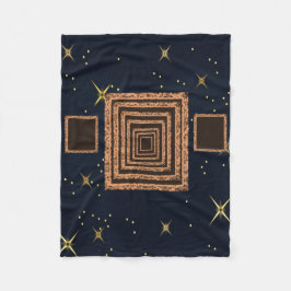 orangens blå stjärna-filt för anpassningsbar fleecefilt