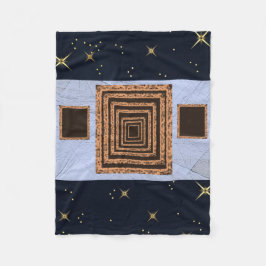 orangens blå stjärna-filt för anpassningsbar fleecefilt