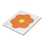 Orangens blomma design kakelplatta<br><div class="desc">Den här keramiska plattan i blommigt är platt och kvadratisk och används inomhus för att stöta bort eller dekorera inre väggar. Du kan anpassa den här keramiska plattan med valfri text. Om du behöver hjälp med att anpassa kontaktar du oss genom meddelandelänken på den här sidan. Konstruktion av keramiska plattor...</div>
