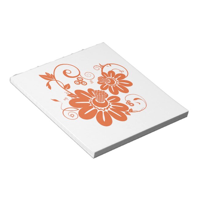 Orangens Blommar Anteckningsblock (Vinklad)