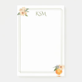 Orangens Blommar - bokför anteckningar Post-it Block