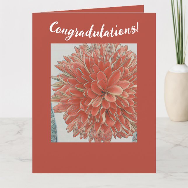 Orangens Blommar Kort (Framsida)