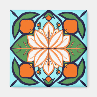 Orangens Blommar Magnet