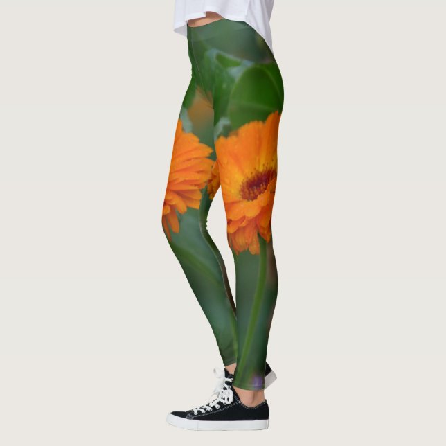 orangens blomsterstyrka leggings (Vänster)