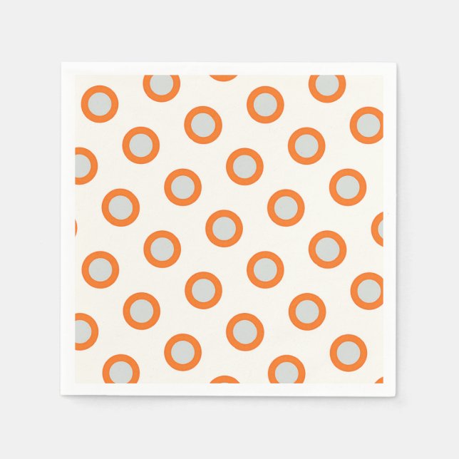 Orangens cirkel - rotationsknapp pappersservett (Framsidan)