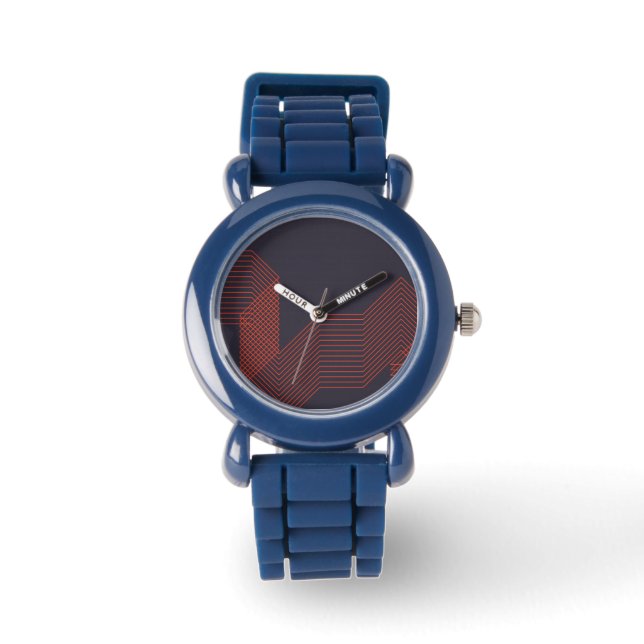 Orangens coola - dekorativ illustration av trendig armbandsur (Framsida)