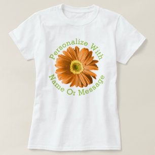 Orangens Daisy blomma T Shirt