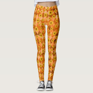 Orangens Döskallar och Solrosseriens design 2 Leggings