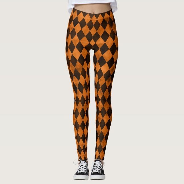 Orangens Döskallar och solrosseriens utformning 12 Leggings (Framsida)