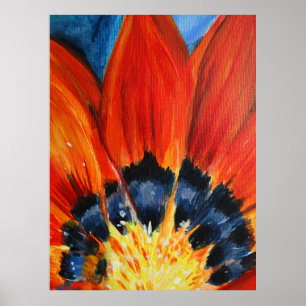 Orangens färgremsor Poster