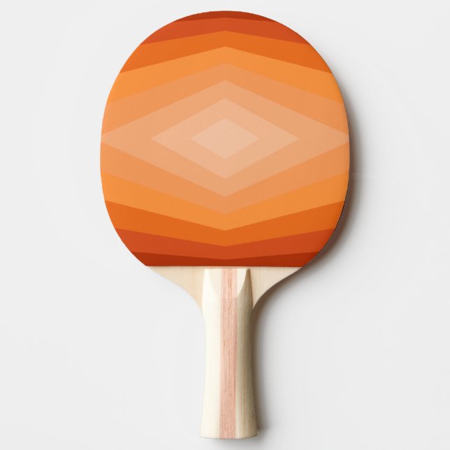 Orangens geometriska Abstrakt Art Pingisracket (Framsidan)
