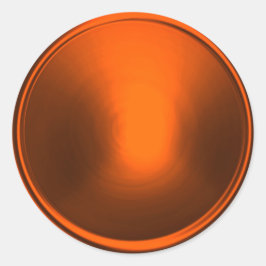 Orangens kuvertförsegling runt klistermärke