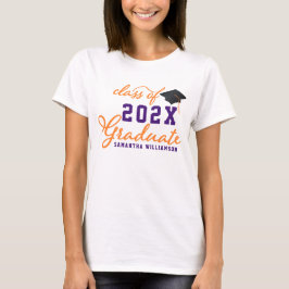 Orangens Lila 2025 Student Studenten T Shirt
