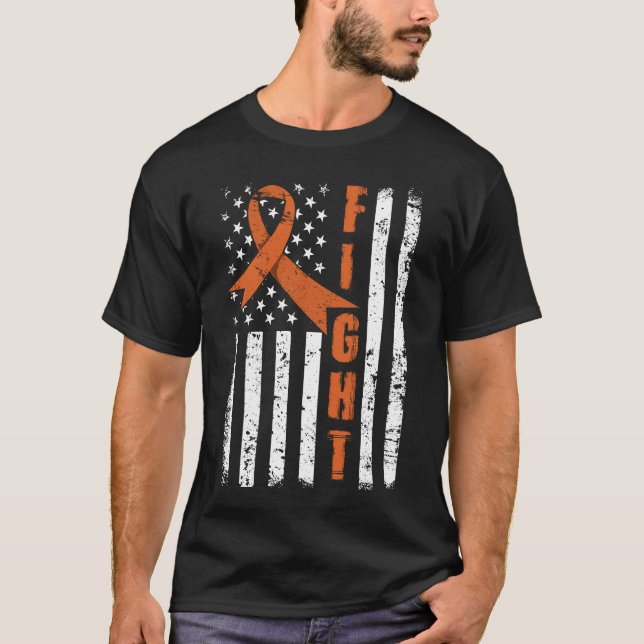 Orangens menyflikssymbol - Leukemi Awareness_fullp T Shirt (Framsida)