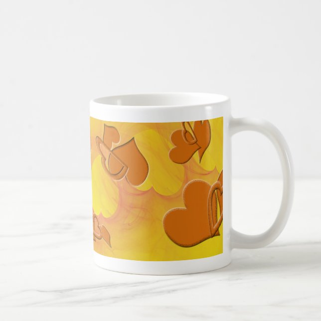 Orangens mjuka sida kaffemugg (Höger)