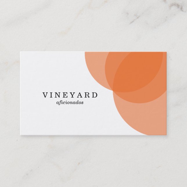 Orangens överlappningsvariant 2 visitkort (Framsida)