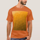 Orangens övertoningsgeometriska nät mönster t shirt<br><div class="desc">Elegant modern geometrisk t-shirt för alla. Orangens övertoningsgeometriska nät mönster,  ljusa trianglar,  ombre. Triangelns geometriska nät med kombinerad övertoningsdesign.</div>
