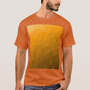 Orangens övertoningsgeometriska nät mönster t shirt
