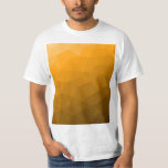 Orangens övertoningsgeometriska nät mönster t shirt<br><div class="desc">Orangens övertoningsgeometriska nät mönster. Triangelns geometriska nät med orange av ljusstyrka i mörk,  ombre-övertoning.</div>
