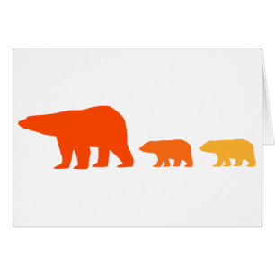 Orangens Polar Bear Hälsningskort