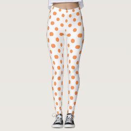 Orangens prickade utformning leggings