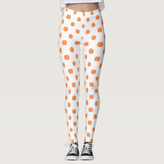 Orangens prickade utformning leggings