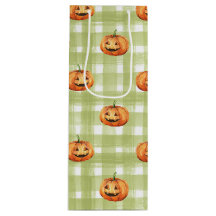 ORANGENS PUMPKINER MED GRÖNT- OCH VITPLATS