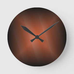 Orangens reflektion rund klocka