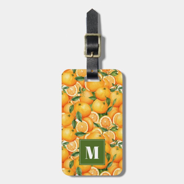 Orangens resagaggage-tagg bagagebricka (Vertikal Framsida)