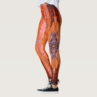 Orangens rosa leggings
