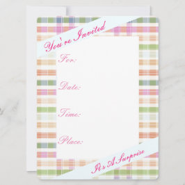 Orangens Rosa och blått Inbjudningar