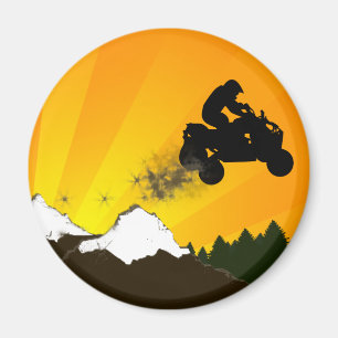orangens solnedgång. magnet