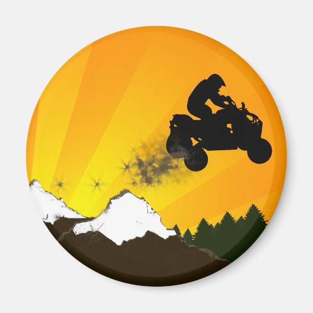 orangens solnedgång. magnet (Framsidan)