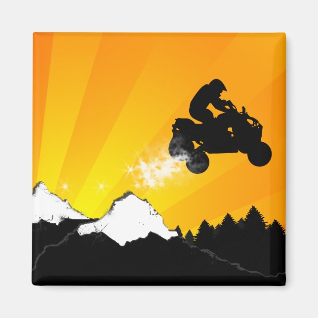 orangens solnedgång. magnet (Framsidan)