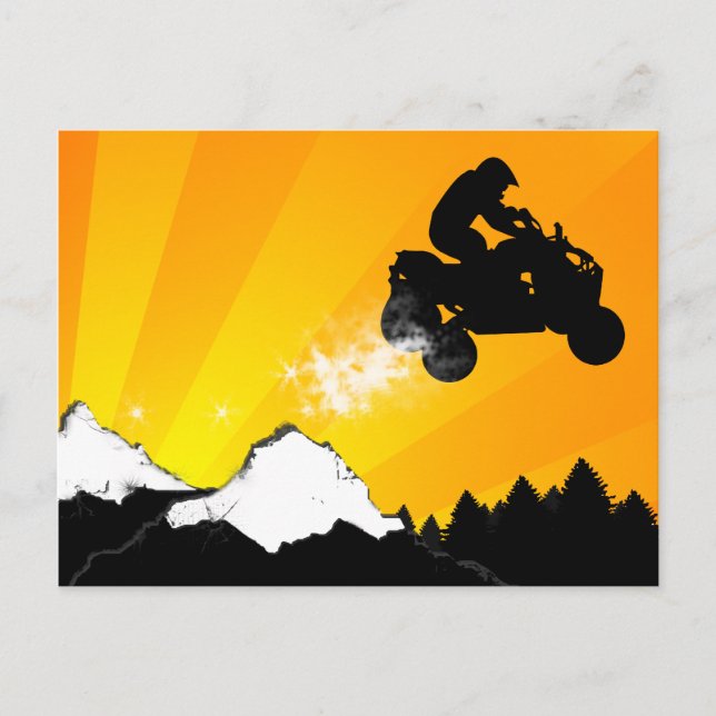 orangens solnedgång. vykort (Framsida)