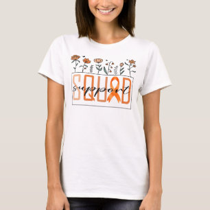 orangens stödgrupp, copyrof-informationsblomma t shirt
