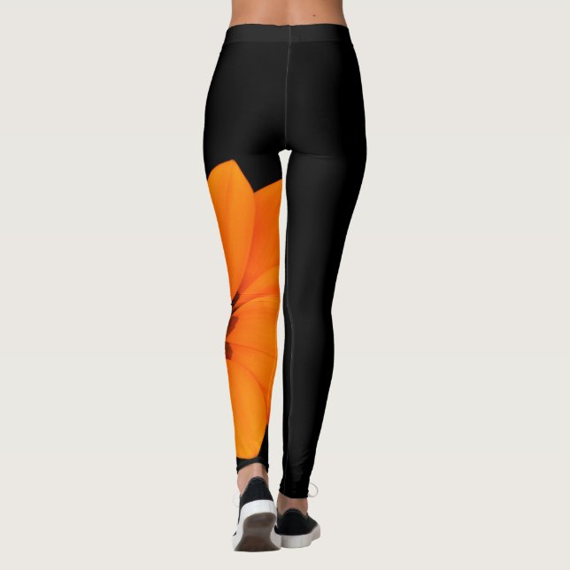 ORANGENS strukturlista Leggings (Baksida)