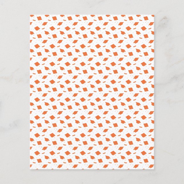 Orangens Studentmössa - Skrapbok Papper (Framsida)