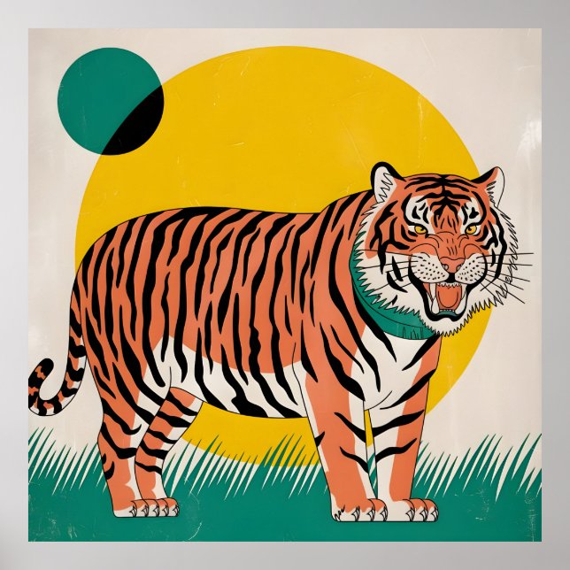 orangens tiger poster (Framsidan)