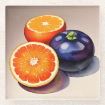 Orangens vattenfärg för glöd